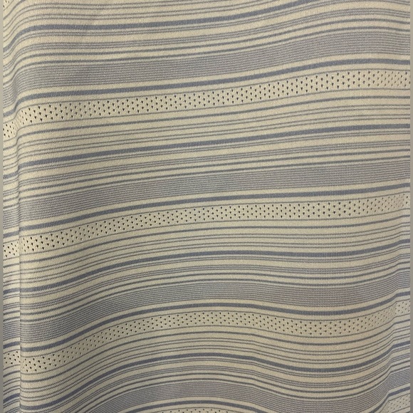 ⛳️🤍ADIDAS Men's Polo Golf Shirt with Light Blue Stripes size 2XL. Like new! - Picture 2 of 9